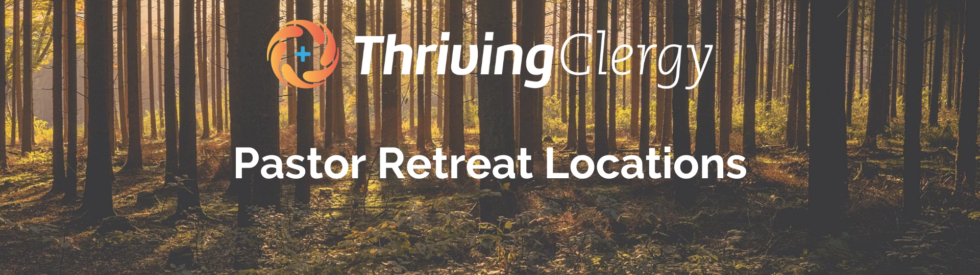 Pastor retreat woods banner