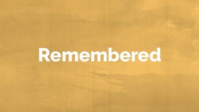 Remembered: October 16
