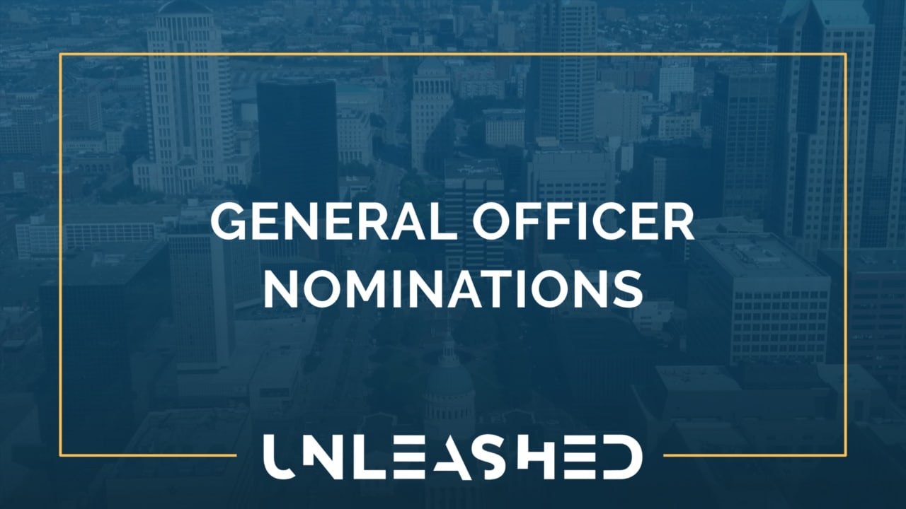 General officer nominations announced