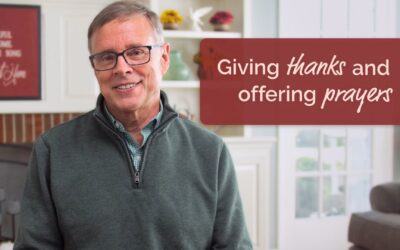 Inextricably linked: Giving thanks and offering prayers