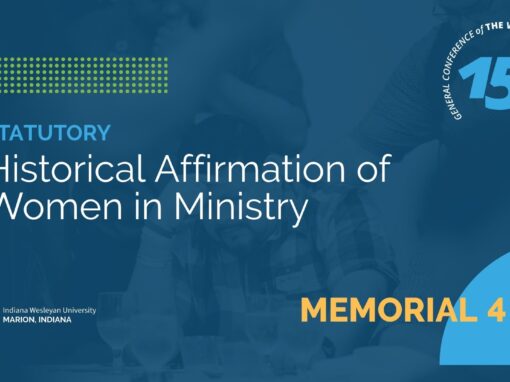 Memorial 4: Historical Affirmation of Women in Ministry