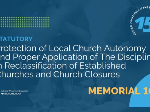 Memorial 104: Protection of Local Church Autonomy and Proper Application of The Discipline in Reclassification of Established Churches and Church Closures