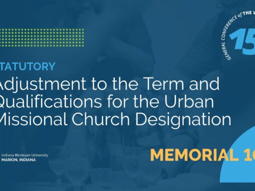 Memorial 105: Adjustment to the Term and Qualifications for the Urban Missional Church Designation