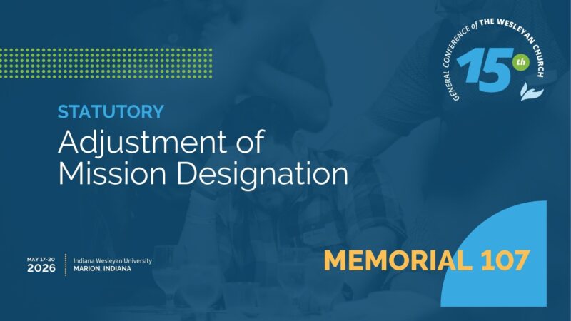Memorial 107: Adjustment of Mission Designation