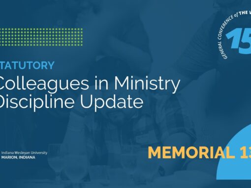 Memorial 138: Colleagues in Ministry Discipline Update