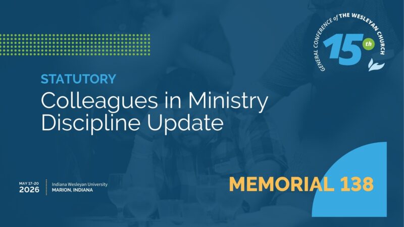 Memorial 138: Colleagues in Ministry Discipline Update