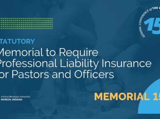 Memorial 156: Memorial to Require Professional Liability Insurance for Pastors and Officers