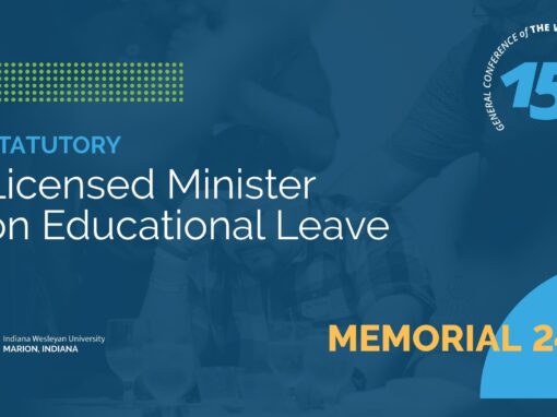 Memorial 248: Licensed Minister on Educational Leave