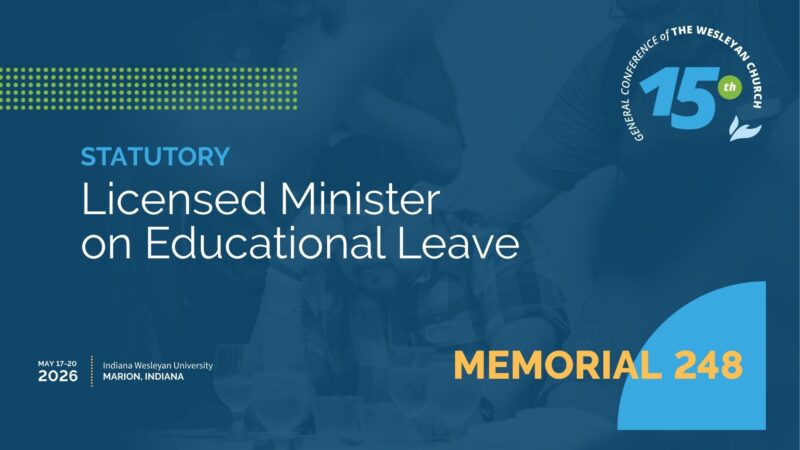 Memorial 248: Licensed Minister on Educational Leave