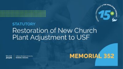Memorial 352: Restoration of New Church Plant Adjustment to USF