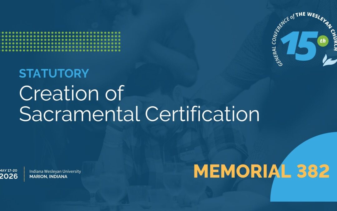 Memorial 382: Creation of Sacramental Certification