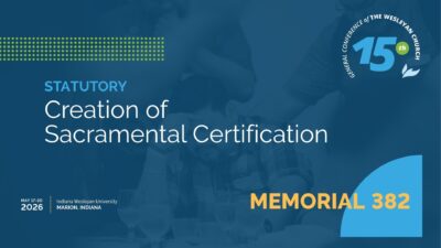 Memorial 382: Creation of Sacramental Certification