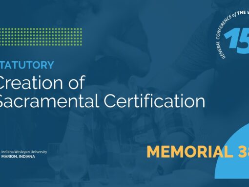 Memorial 382: Creation of Sacramental Certification