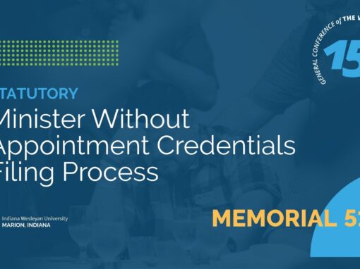 Memorial 514: Minister Without Appointment Credentials Filing Process