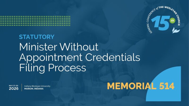 Memorial 514: Minister Without Appointment Credentials Filing Process