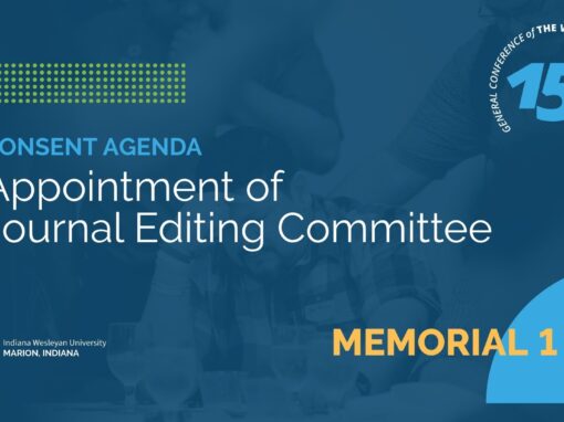 Memorial 1: Appointment of Journal Editing Committee
