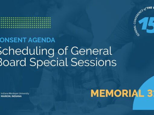 Memorial 311: Scheduling of General Board Special Sessions