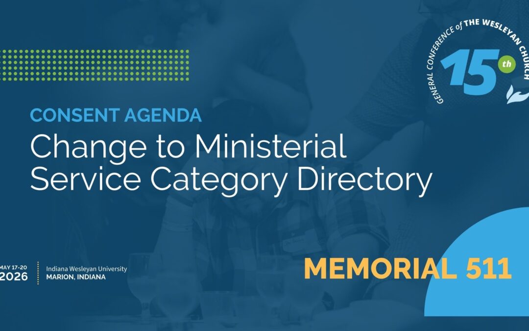 Memorial 511: Change to Ministerial Service Category Directory