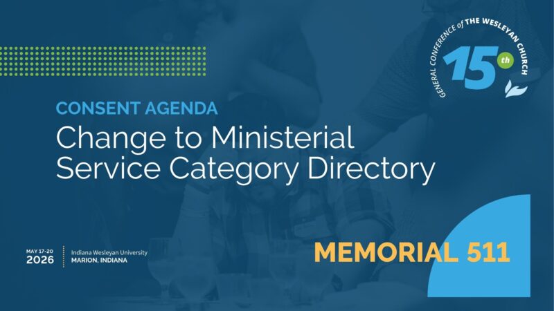 Memorial 511: Change to Ministerial Service Category Directory