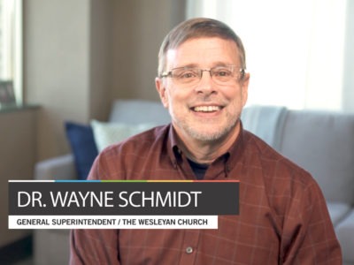 Wayne Schmidt gives thanks